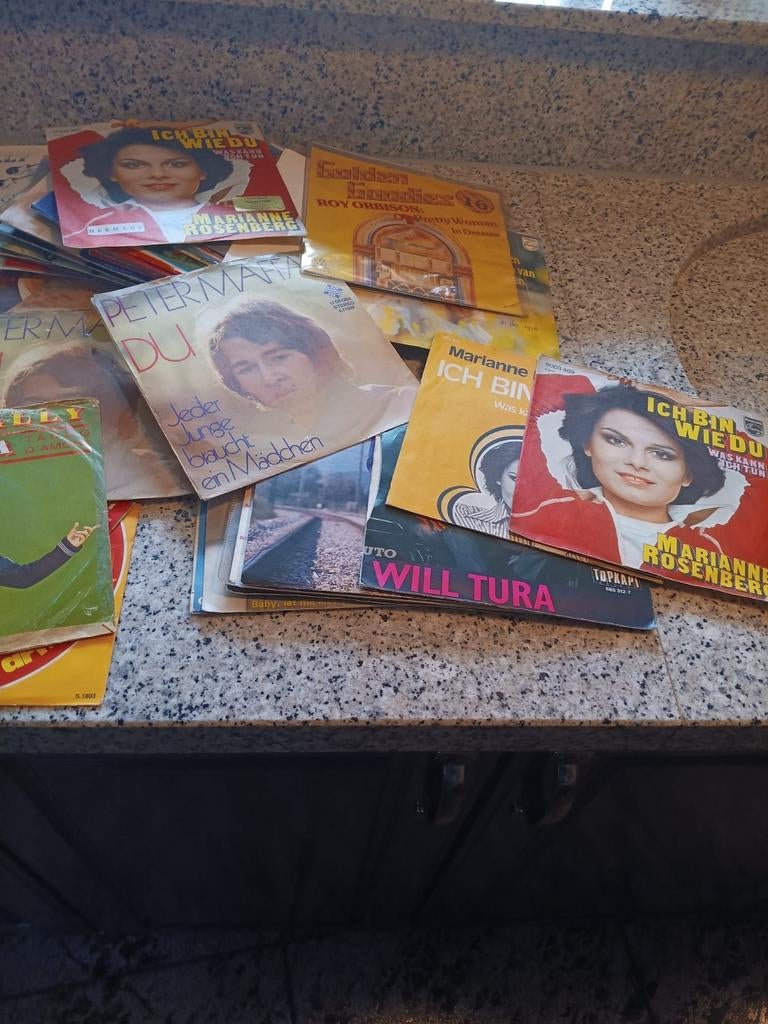 partij singels., Cd's en Dvd's, Vinyl | Overige Vinyl, Ophalen of Verzenden, Gebruikt, Overige formaten