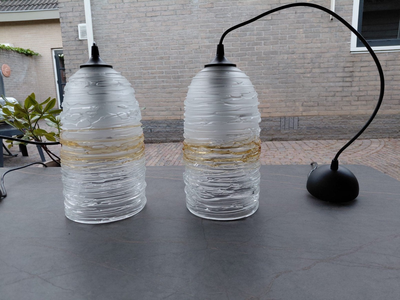 Venetiaans Murano Glas Hanglampen - Handgemaakt, Venetiaans, Murano, Ambachtelijk, Gebruikt, Ophalen of Verzenden, Glas