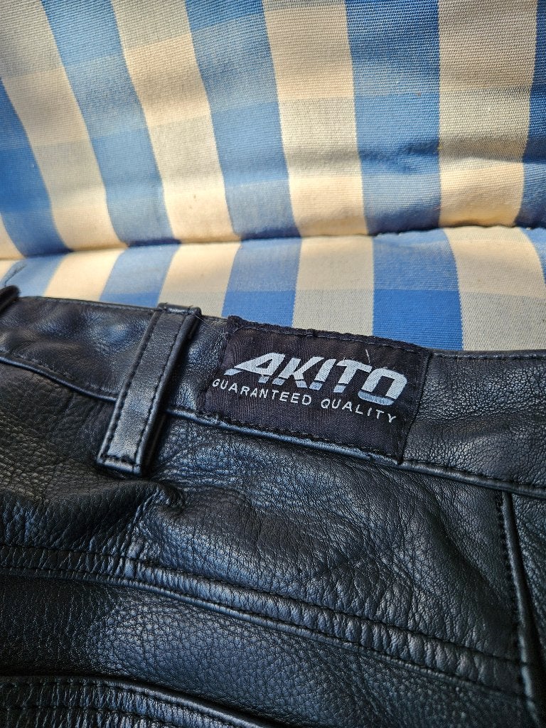 Leren dames motorpak: jas en broek (Akito & Rev'it), Ophalen, Broek | leer, Akito, Rev'it, Dames