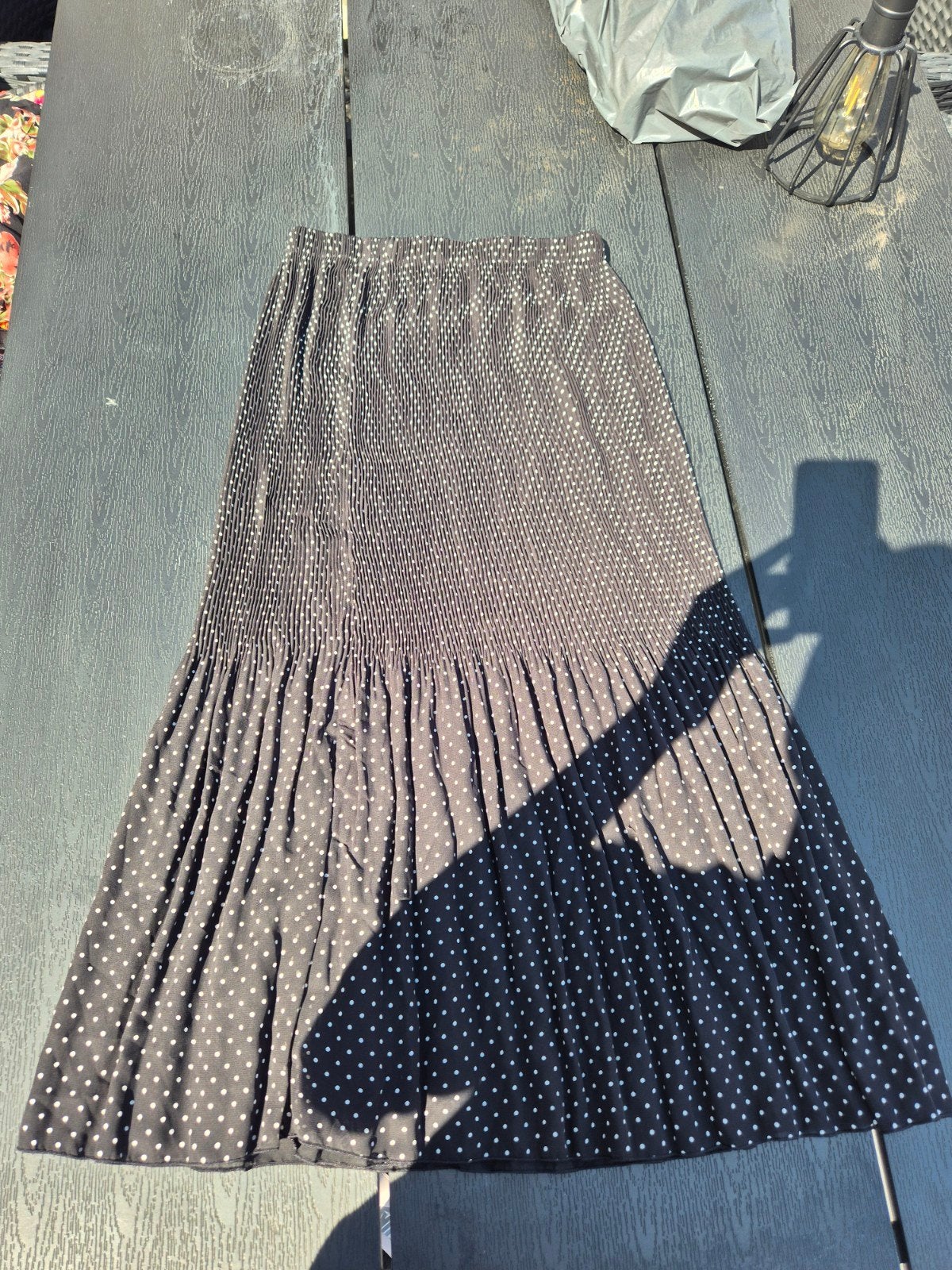 polkadot rok zwart met wit maat m, Maat 38/40 (M), Zwart, Ophalen of Verzenden, Onder de knie