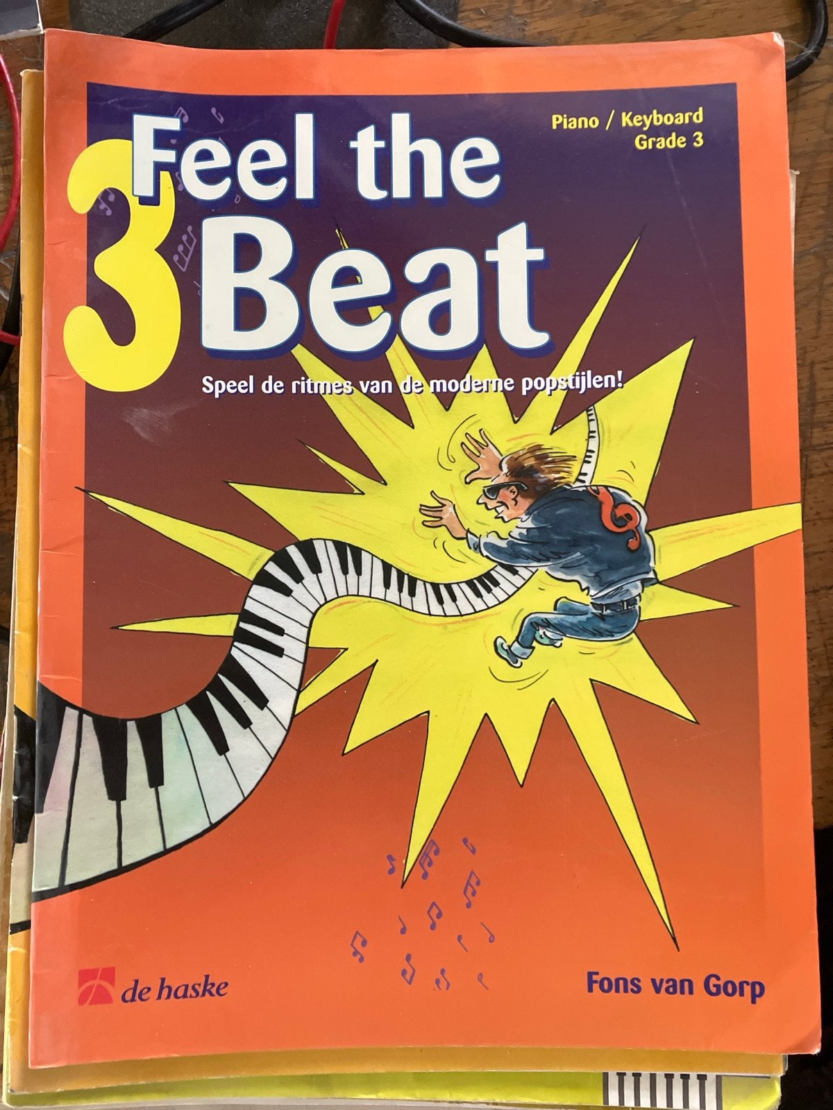 Feel the Beat 3 - Piano/Keyboard lesboek Fons van Gorp, Gebruikt, Les of Cursus, Ophalen of Verzenden, Piano