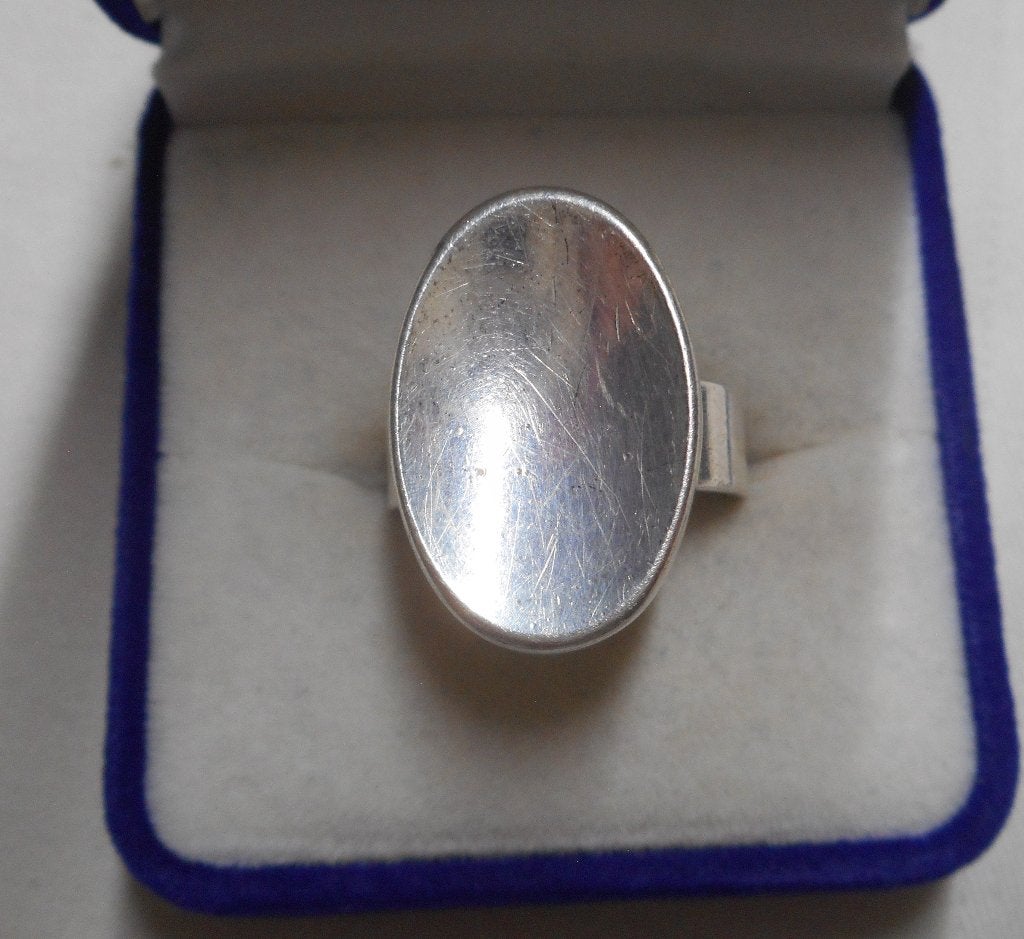 Zilveren verstelbare modernist Franz Schreurle ring nr.2295, Gebruikt, Verzenden, 17 tot 18, Dame