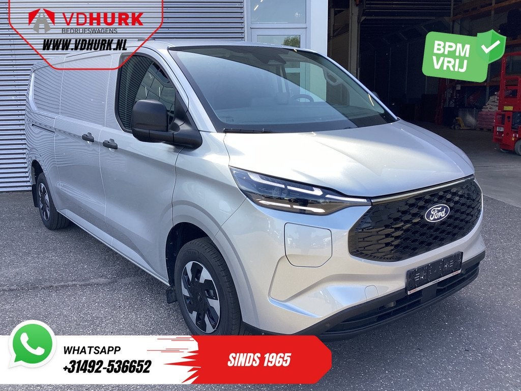 Ford E-Transit Custom L2 Trend 330 WLTP LED/ Snellader/ Stan, Auto's, Bestelauto's, Bedrijf, Te koop, ABS, Achteruitrijcamera
