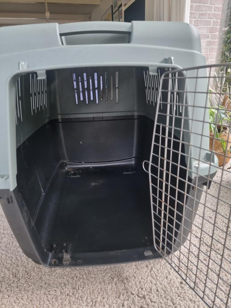 Hondentransportbench, grijs/antraciet maat L, Dieren en Toebehoren, Ophalen, Zo goed als nieuw