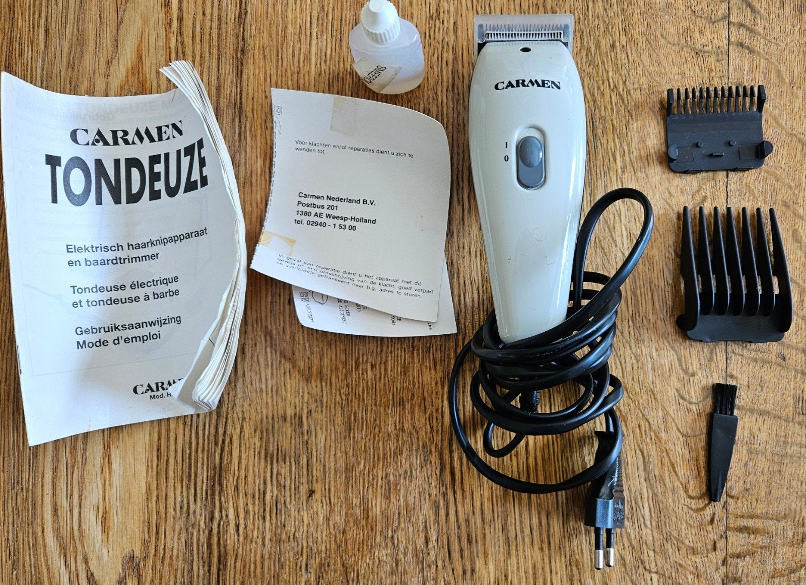 Carmen HT18 Tondeuze en baardtrimmer - perfect werkend!, Witgoed en Apparatuur, Ophalen of Verzenden, Gebruikt, Haarverzorging