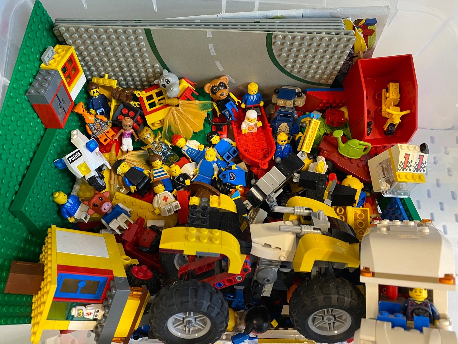 LEGO 7,5 kg - Incl. Wegplaten, Minifiguren & Boekjes!, Inclusief extra onderdelen, Lego, Overige typen, Onbekend