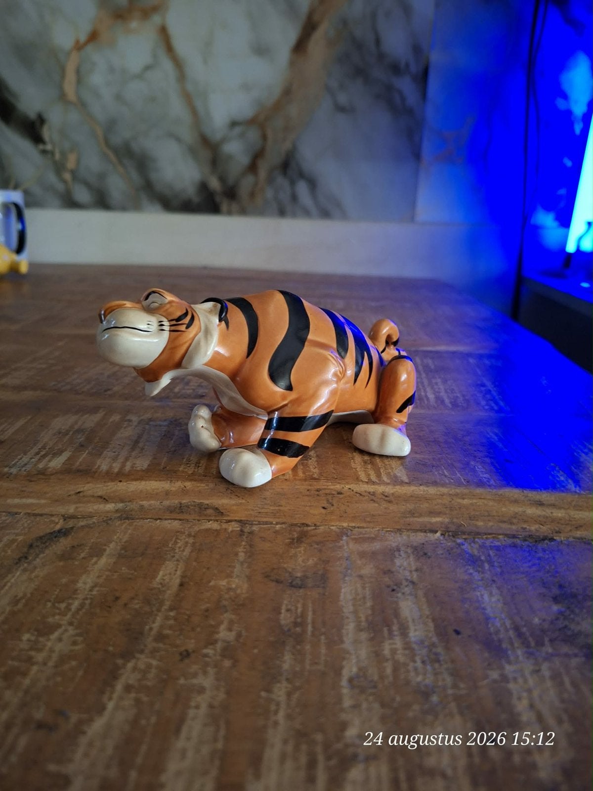 Vintage Schmid Tijger Beeldje - Disney Shere Khan, Verzamelen, Ophalen of Verzenden, Zo goed als nieuw, Wild dier, Beeldje of Figuurtje