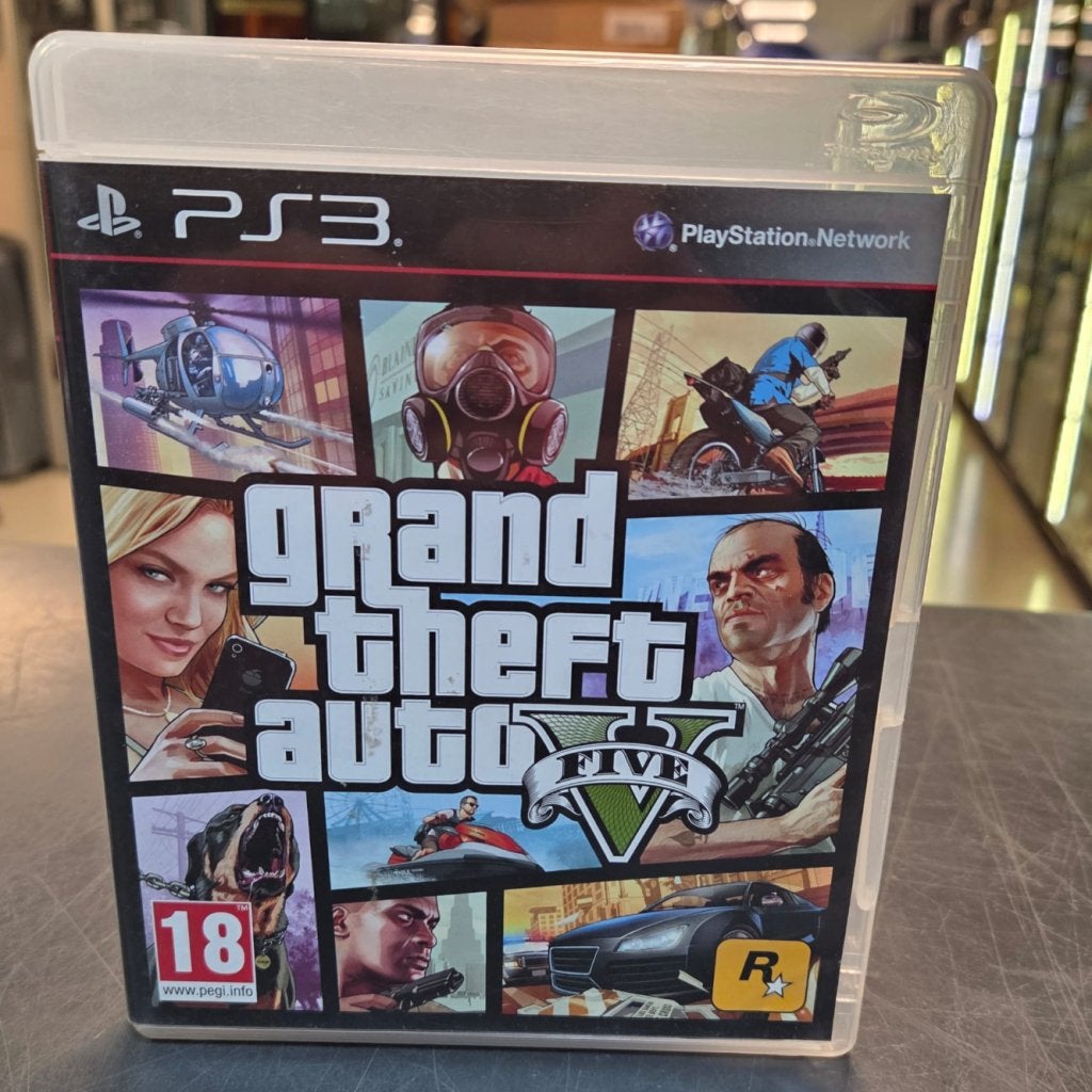 PS3 Game | Grand Theft Auto 5 (GTA V), Rockstar Games, Gebruikt, https://support.rockstargames.com/, 622 Broadway, New York, NY 10012, Verenigde Staten