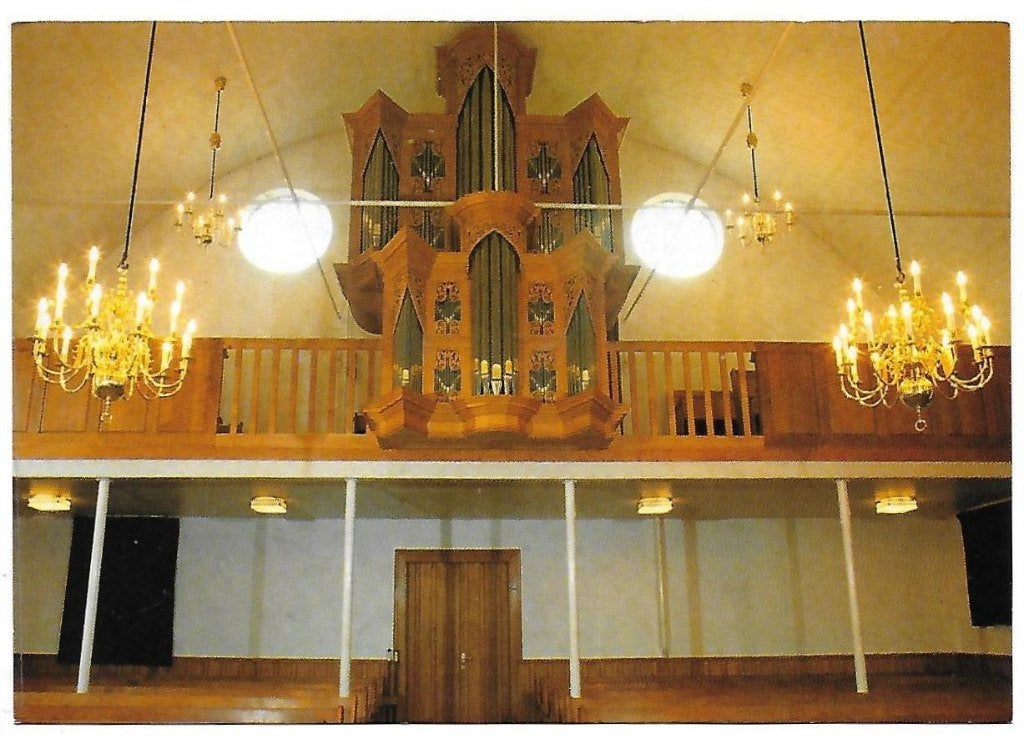 Leersum Ned herv Kerk Interieur Ansichtkaart ( A1455 ), Ophalen of Verzenden, 1980 tot heden, Gelopen