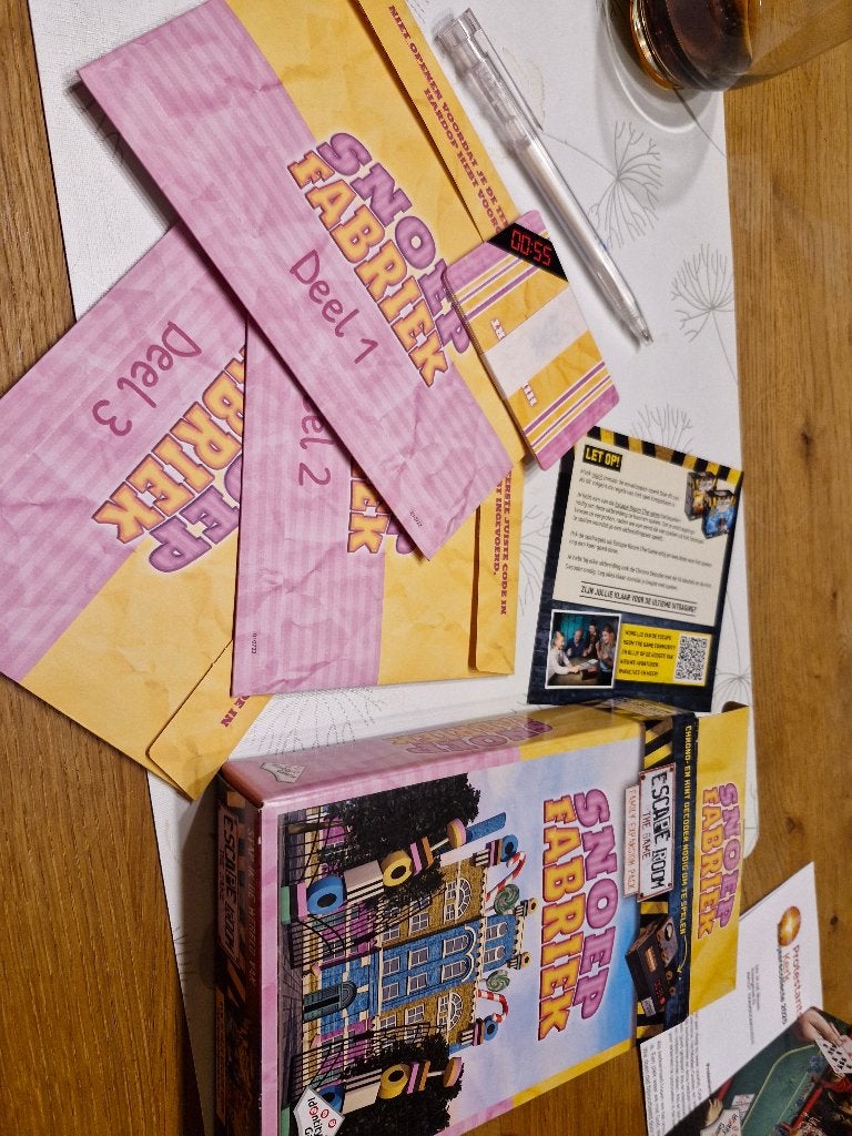 Escaperoom snoepfabriek, Ophalen of Verzenden, Minder dan 500 stukjes, Zo goed als nieuw, Overige typen