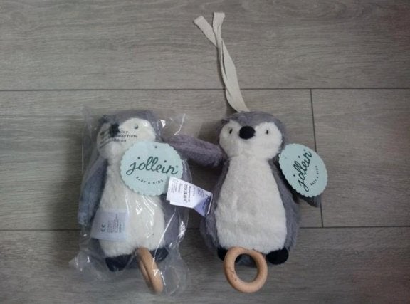 NIEUW Jollein muziekhanger, mobiel | Pinguïn | per stuk, Pinguïn, Overige merken, Met geluid, Grijs