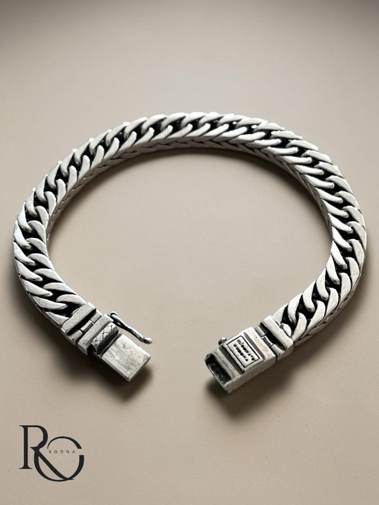 Buddha to Buddha zilveren armband 925 zilver 18,5 cm, Ophalen of Verzenden, Zo goed als nieuw, Zilver, Zilver