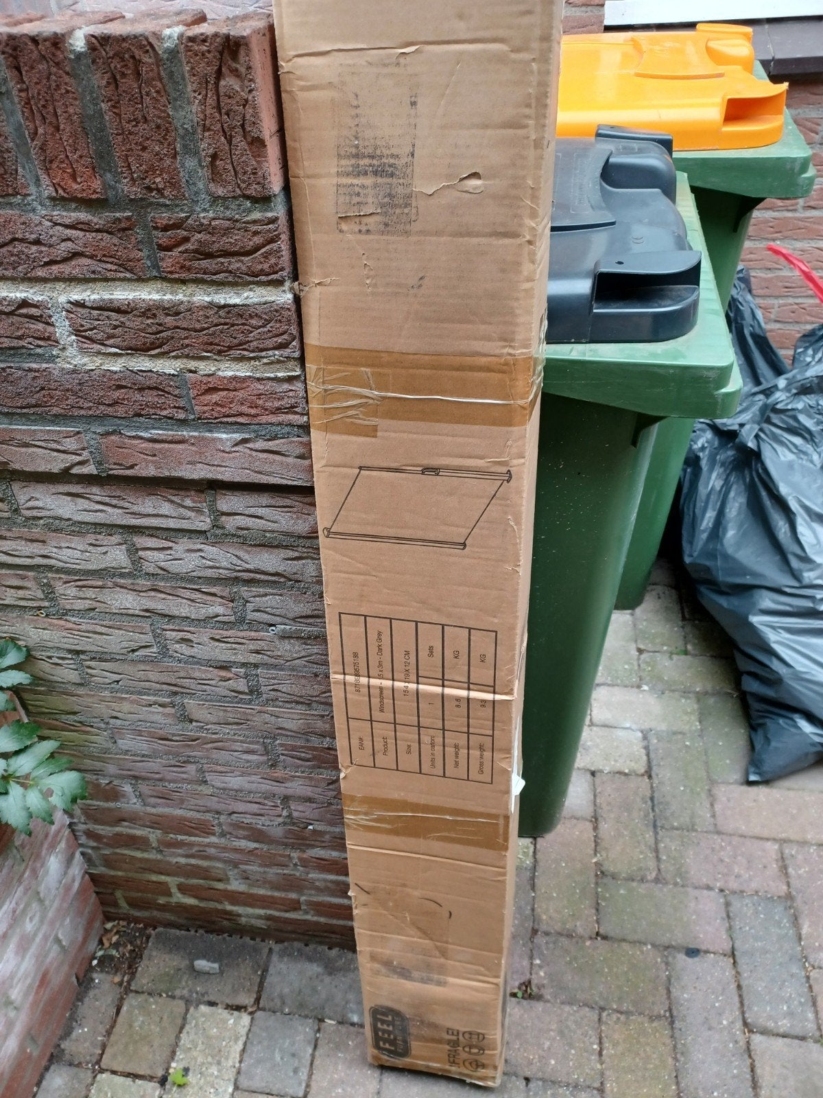 Windscherm 1.5 x 3 m donkergrijs nieuw in doos, Tuin en Terras, Ophalen, Overige typen, Nieuw, Minder dan 250 cm