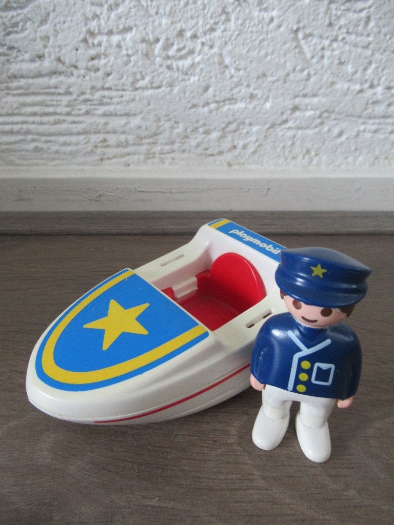 Playmobil Politiebootje 1.2.3., Ophalen of Verzenden, Zo goed als nieuw