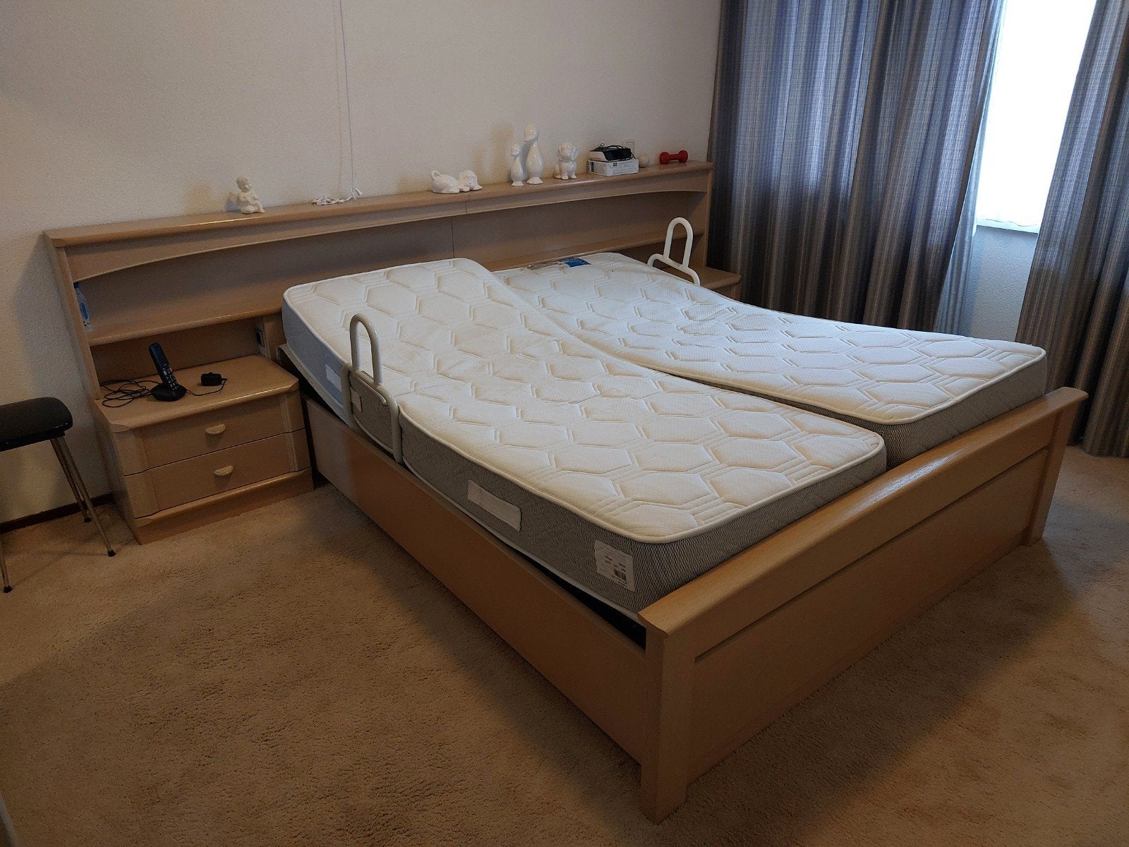 Bed, kast en commode, Huis en Inrichting, Ophalen, Gebruikt, Tweepersoons