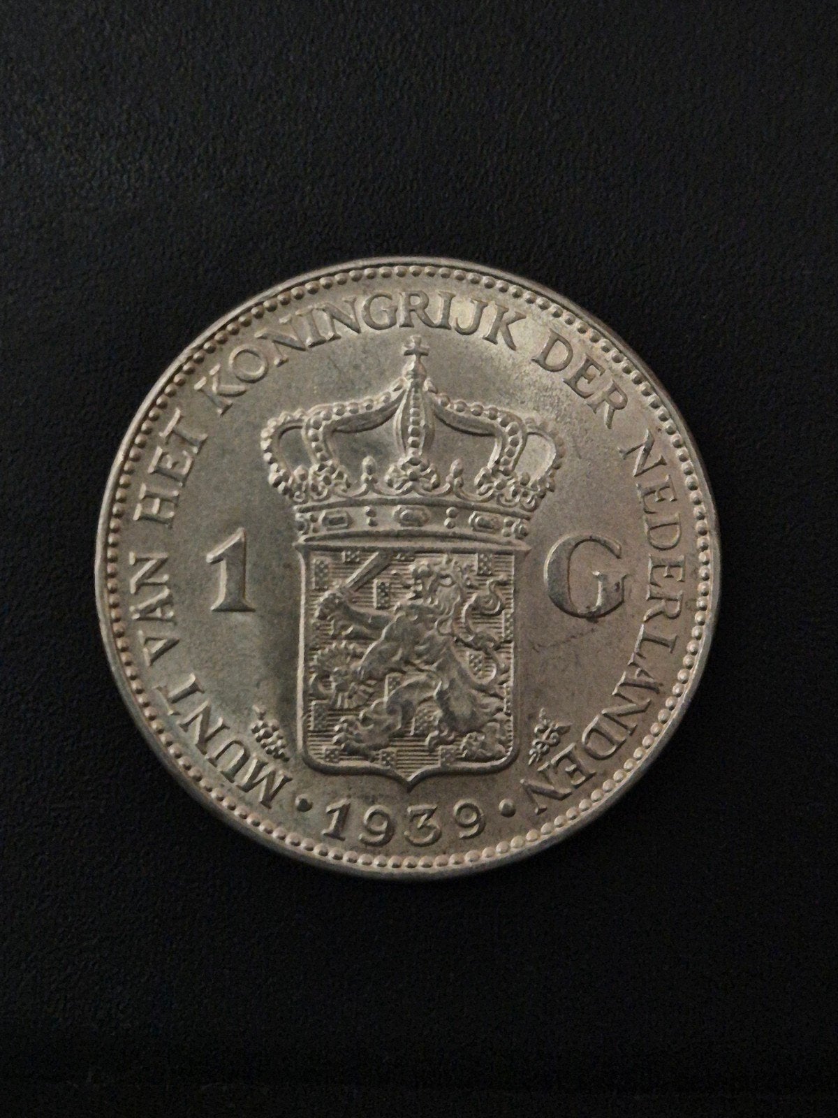 1 Gulden 1939, 1 gulden, Verzenden, Zilver, Koningin Wilhelmina