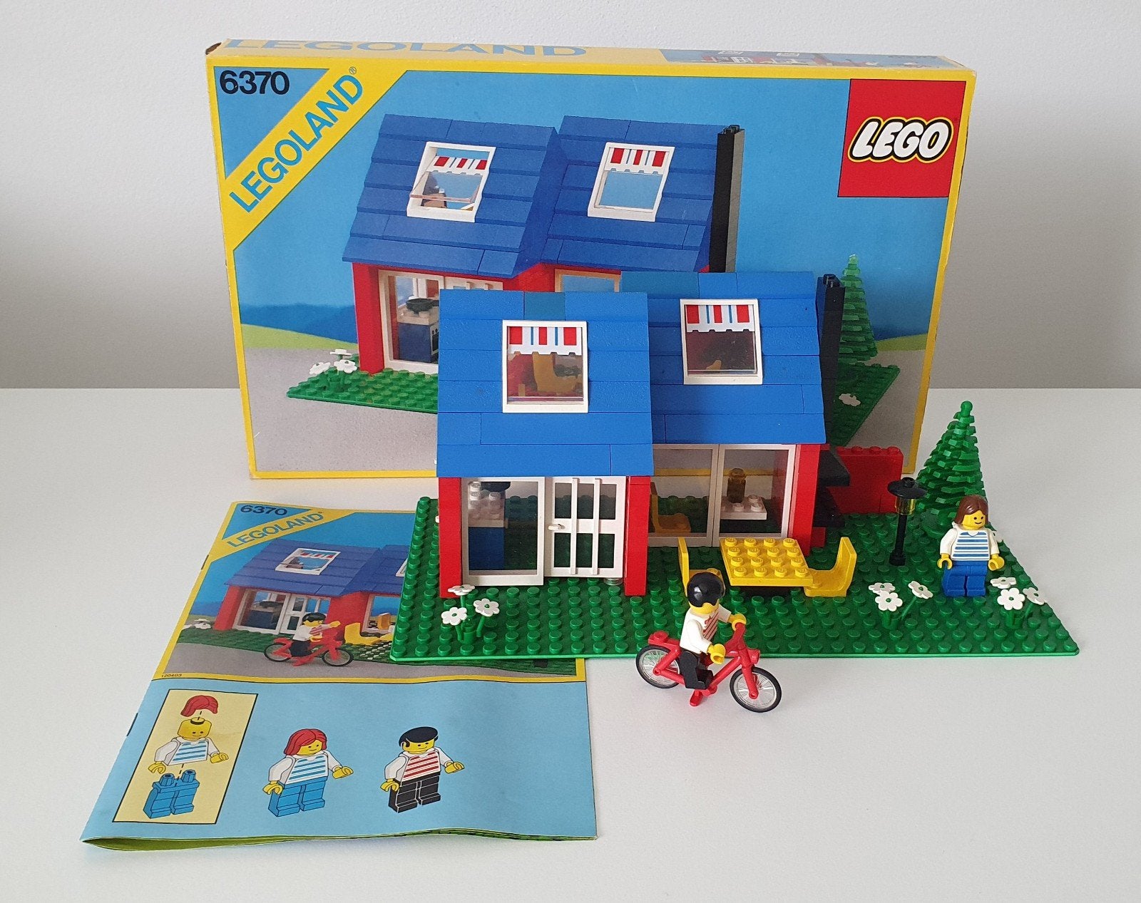 Vintage Lego huis weekend home 6370 incl doos handleiding, Ophalen of Verzenden, Zo goed als nieuw