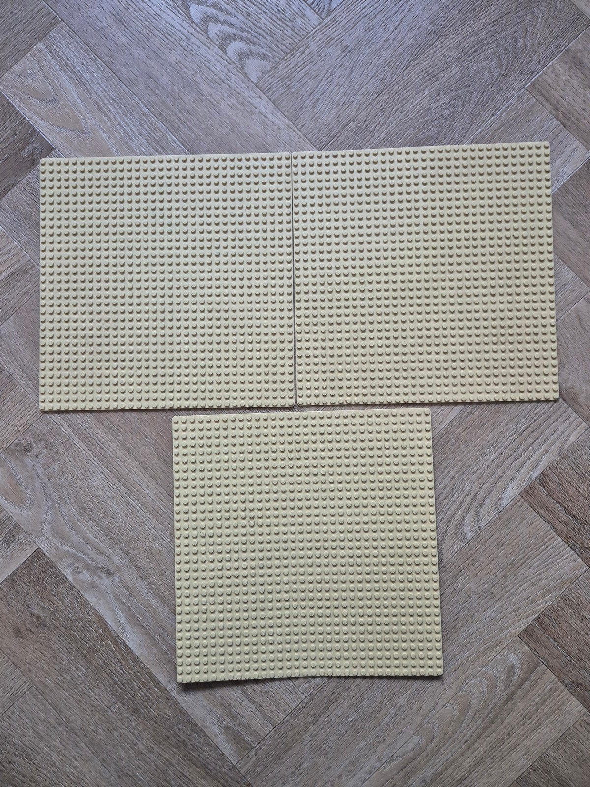 3 Lego 10699 beige tan western creme bouwplaten grondplaten, Lego, Ophalen of Verzenden, Compleet, Grondplaat