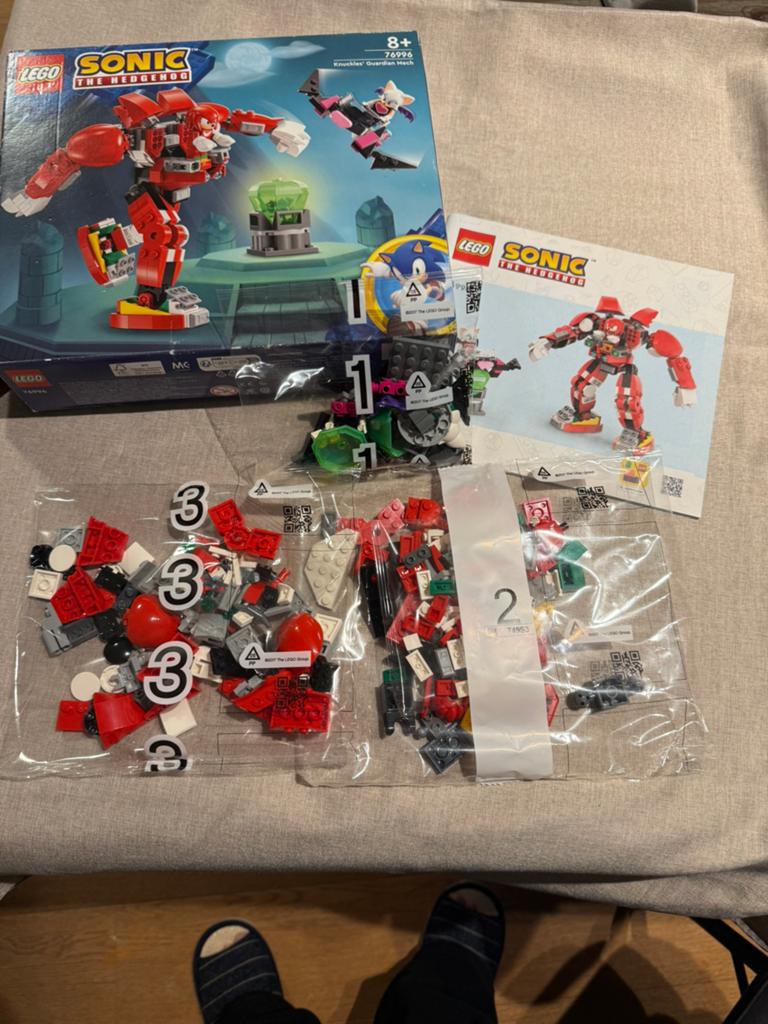 LEGO Sonic Knuckles Guardian Mech 76996 Nieuw, Ophalen of Verzenden, Nieuw