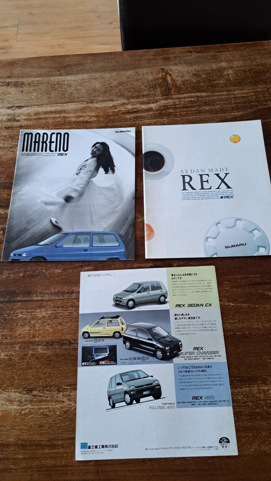 Set Japanse folders Subaru Rex (mini Jumbo), Ophalen of Verzenden, Formule 1