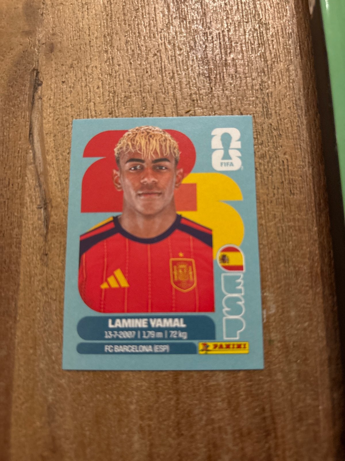 Lamine Yamal Panini FIFA World Cup 2026 Speelkaart, Ophalen of Verzenden, Zo goed als nieuw, Speelkaart(en)