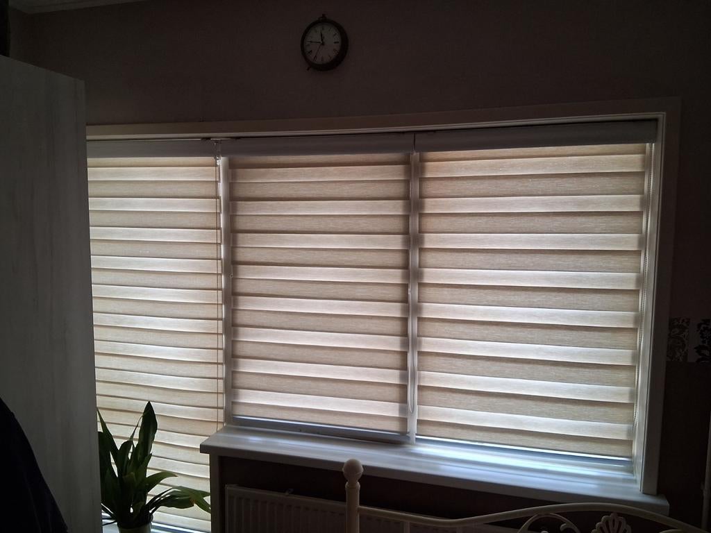 3 Duo Rolgordijnen, Huis en Inrichting, Stoffering | Gordijnen en Lamellen, Beige, 150 tot 200 cm, 50 tot 100 cm, Ophalen of Verzenden