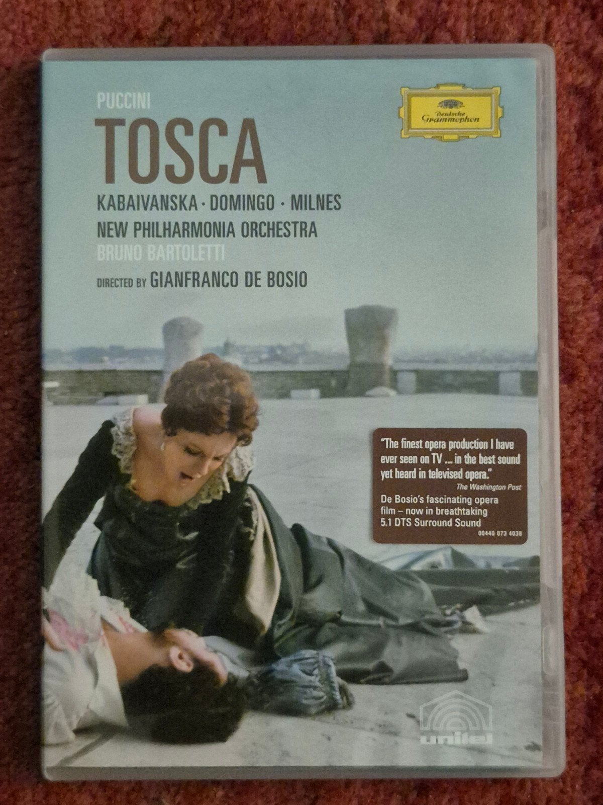 Puccini - Tosca (DVD) - Opera Klassieker, Alle leeftijden, Ophalen of Verzenden, Zo goed als nieuw