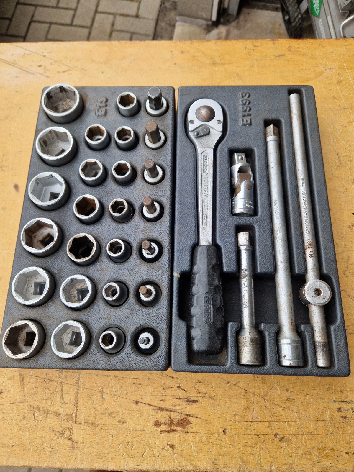 Gedore module doppenset 1/2", Auto diversen, Autogereedschap, Ophalen of Verzenden, Gebruikt
