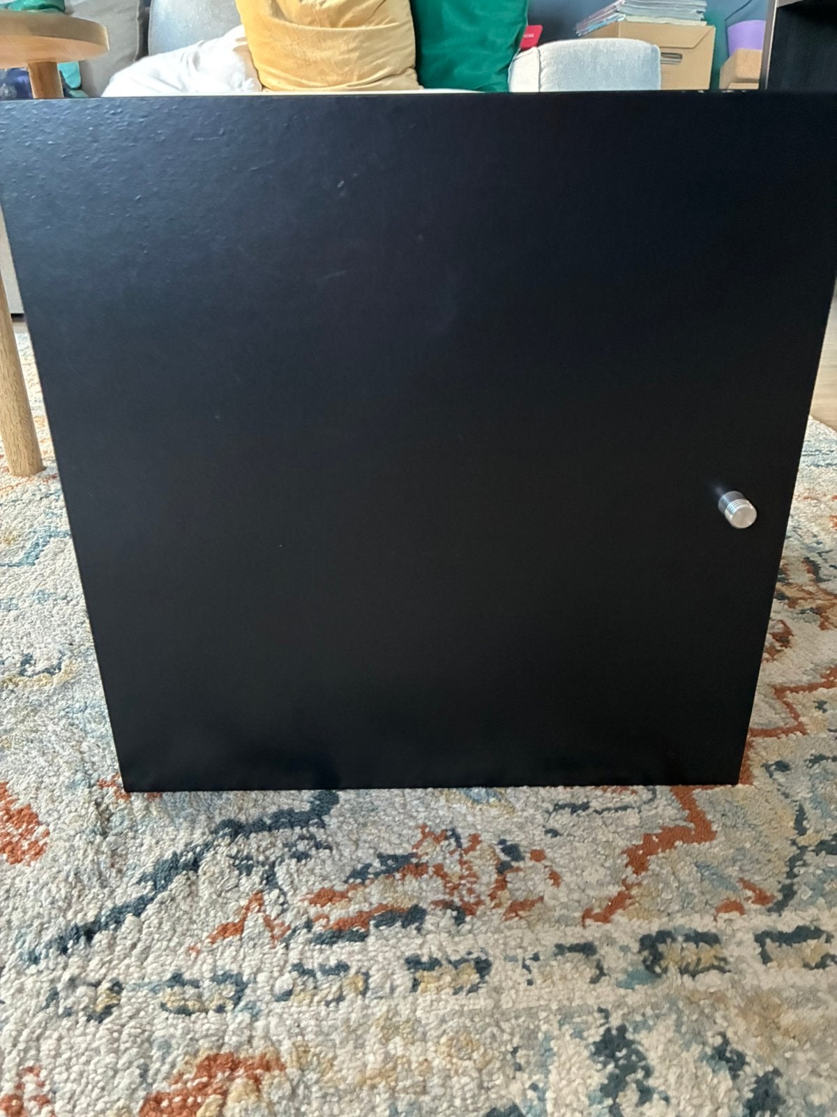 Expedit (kallax) deurinzet  2 stuks zwart, Ophalen, Gebruikt