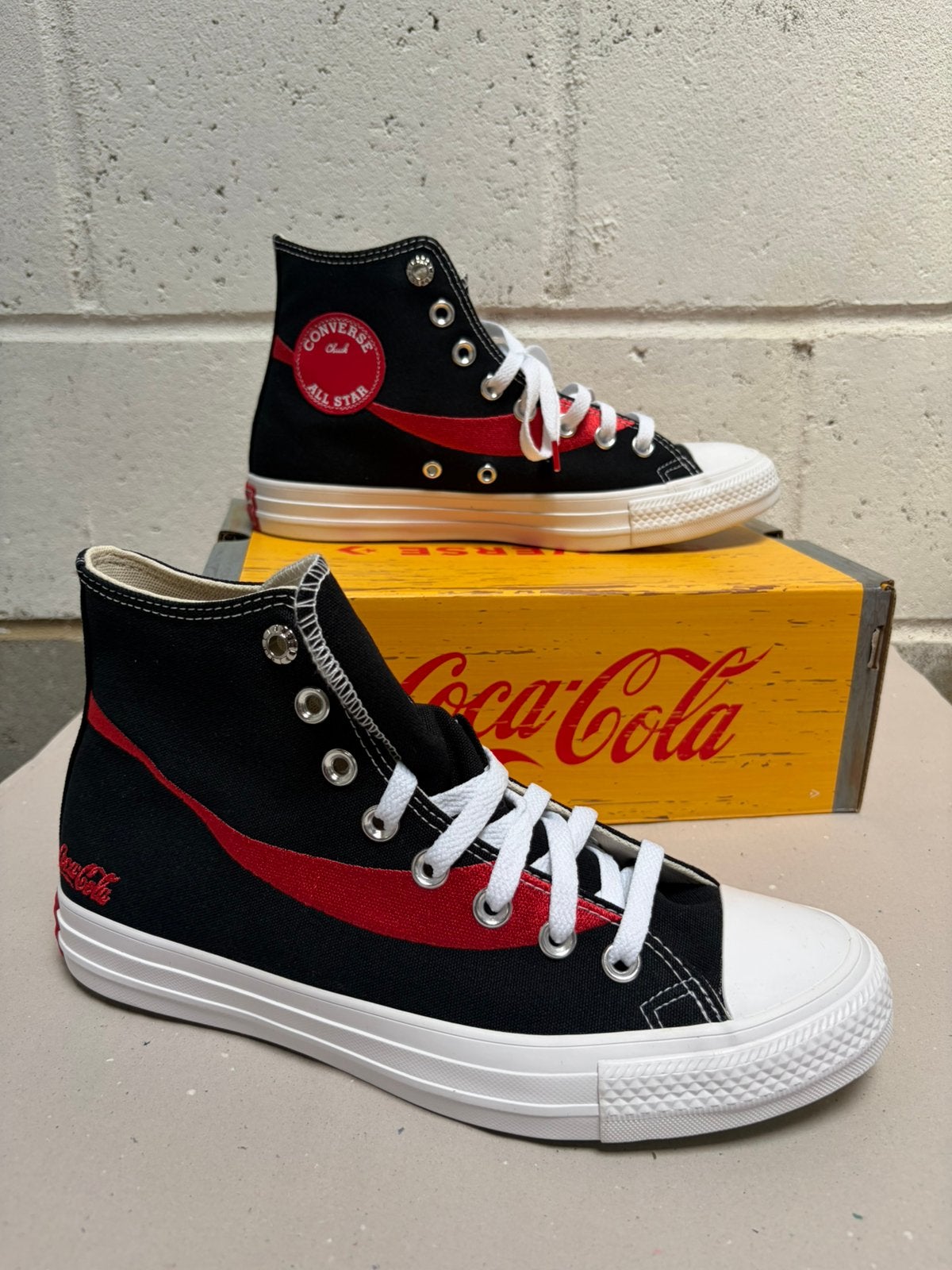 Converse x coca cola zwart 41 sneakers gympen, Zwart, Ophalen of Verzenden, Sneakers of Gympen, Zo goed als nieuw