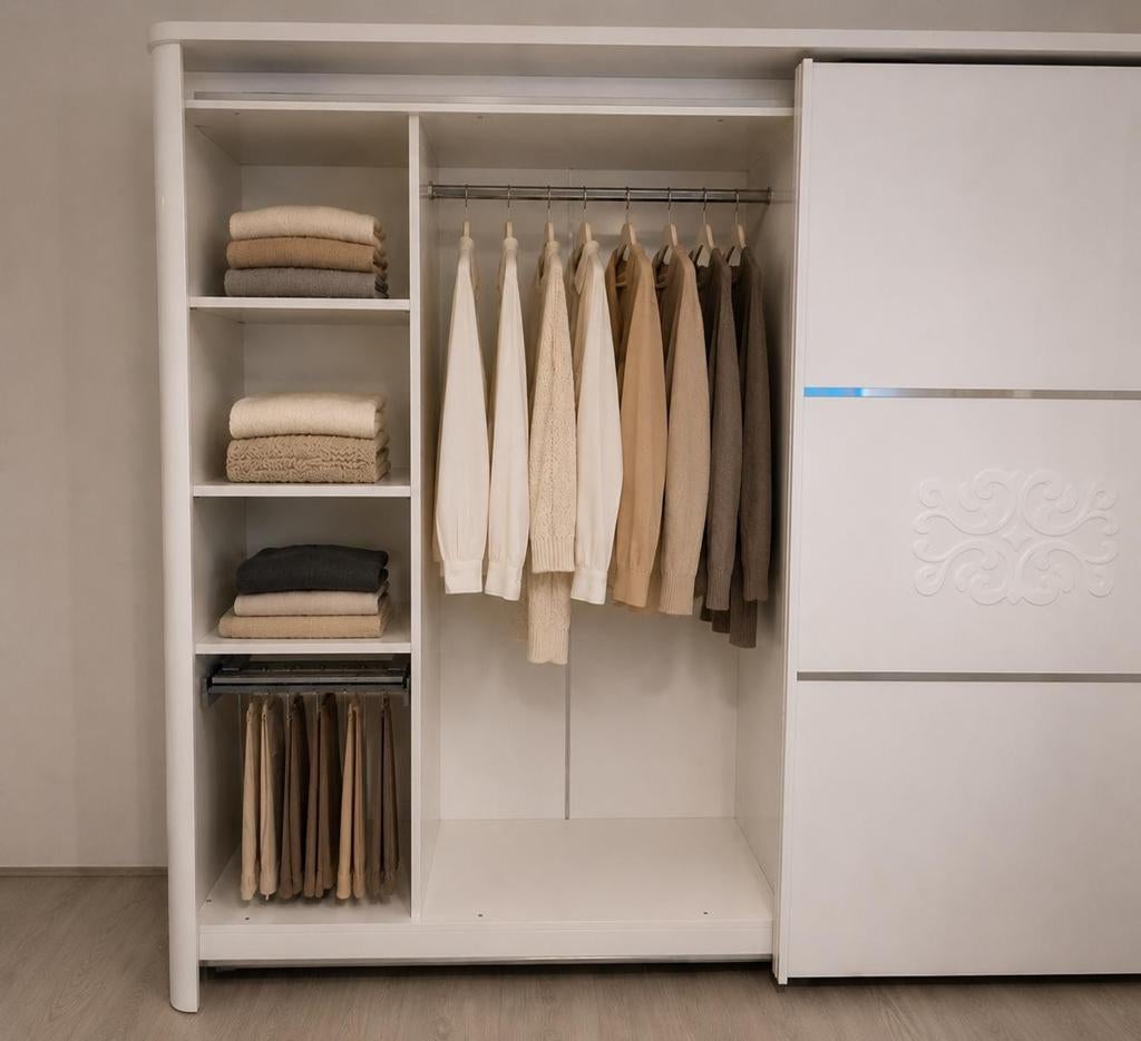 Slaapkamer  set bijna nieuwe, Huis en Inrichting, Kasten | Kledingkasten, Met klep(pen), Ophalen of Verzenden, Zo goed als nieuw