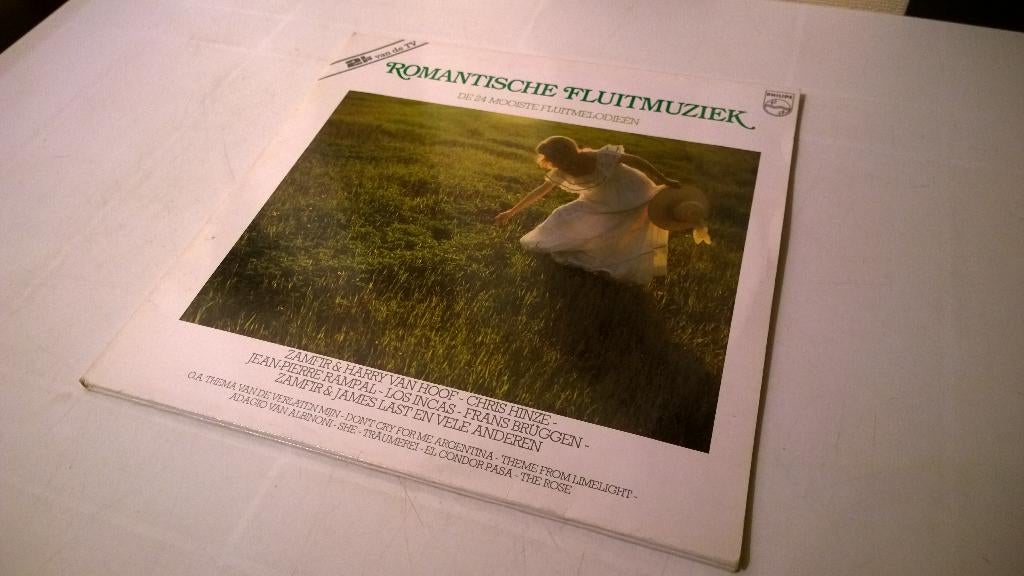 Romantische fluitmuziek, Inclusief binnenhoes, Ophalen, Gebruikt, 12 inch