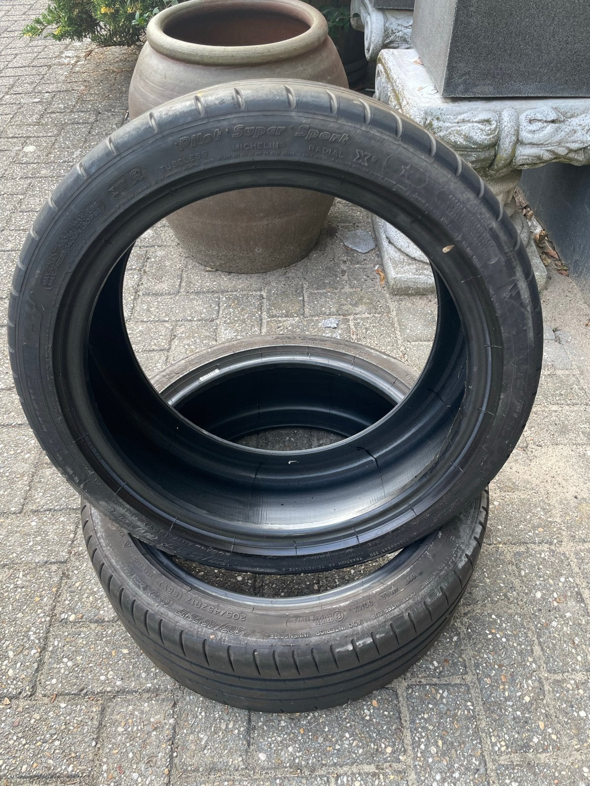 Michelin Pilot Super Sport 205/45 ZR17 zomerbanden, Ophalen, Gebruikt, 17 inch, 205 mm