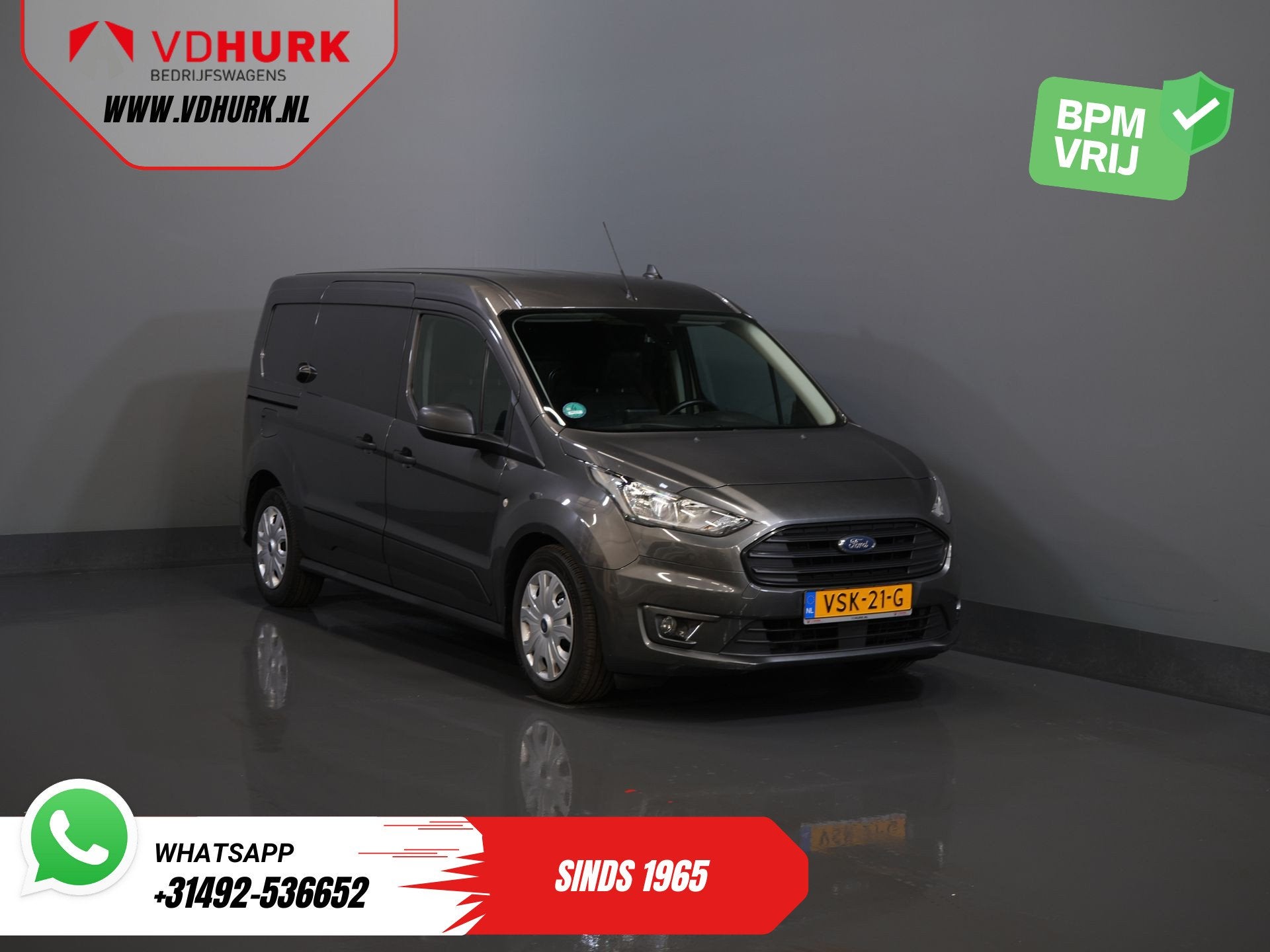 Ford Transit Connect 1.5 TDCI 100 pk Trend L2 Riem V.V/ Carp, Auto's, 1390 kg, 101 pk, Gebruikt, Euro 6