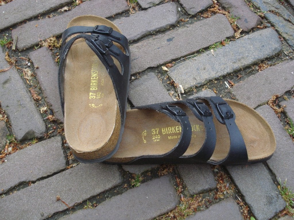 BIRKENSTOCK FLORIDA ZWART 37 GRATIS VERZENDING PER POST, Slippers, Verzenden, Zwart, Birkenstock 37