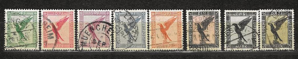 Reich 378-384, Ophalen of Verzenden, Duitse Keizerrijk, Gestempeld