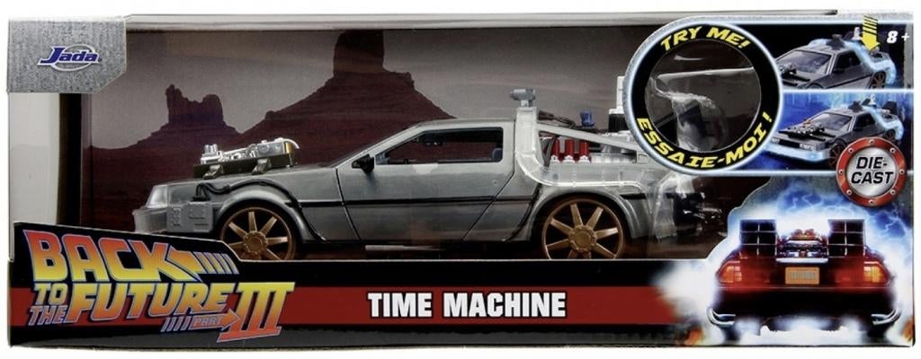 Jada Toys Delorean Back to the Future 3/ Schaal 1:24 / NIEUW, Auto, Jada Toys, Nieuw, Ophalen of Verzenden