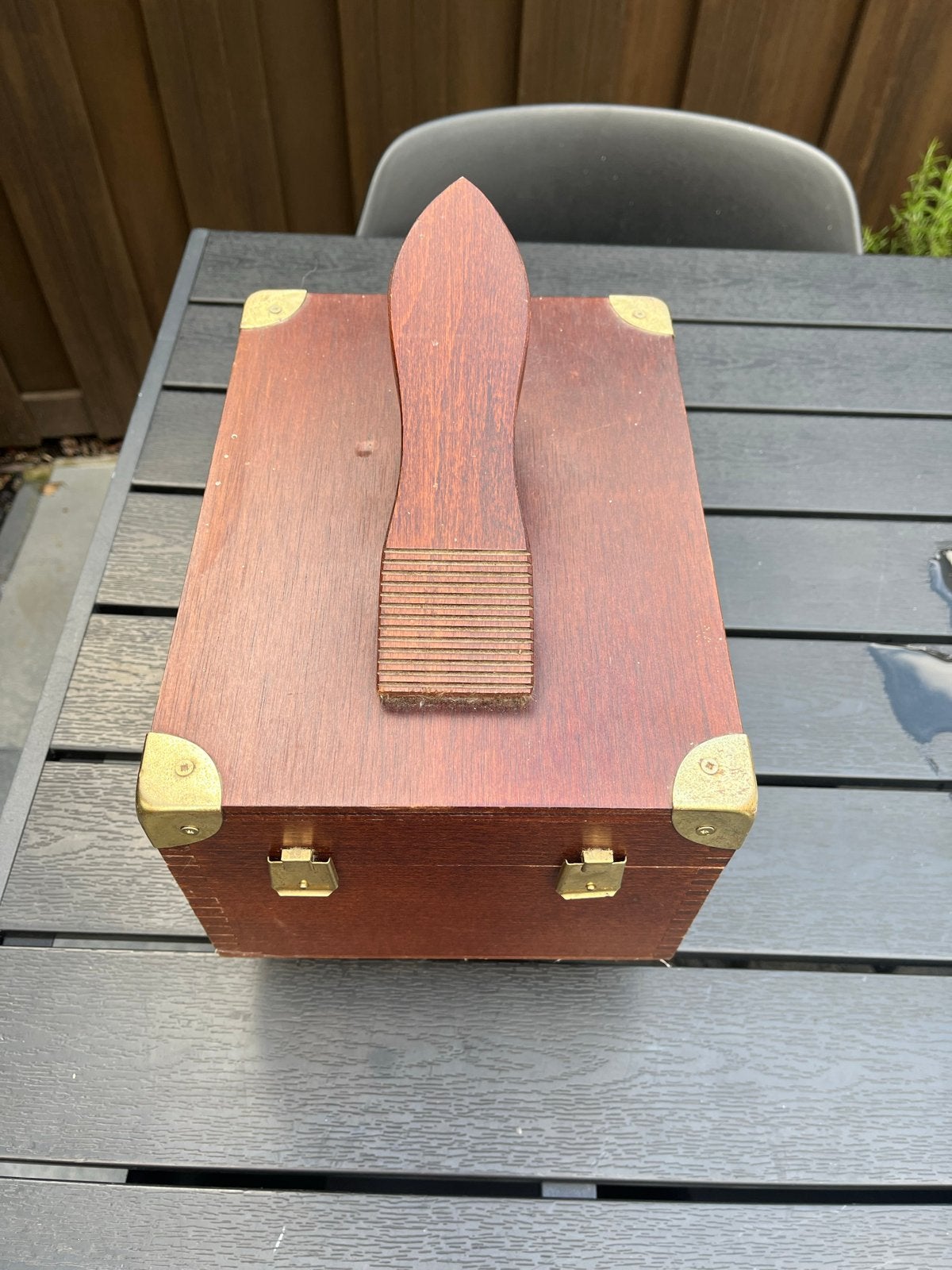 Fransachtige schoenenpoets doos kist, Ophalen of Verzenden