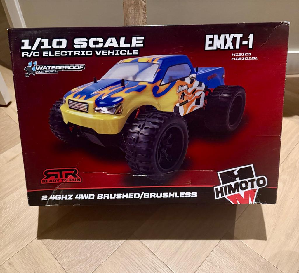 Himoto Brontosaurus 1:10 RC Monster Truck RTR, Elektro, Auto offroad, Ophalen of Verzenden, Zo goed als nieuw