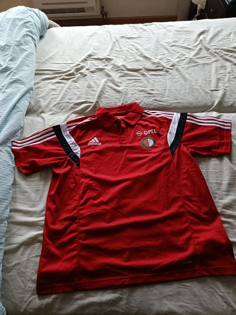 Polo shirt (Feyenoord, Rood), Ophalen, Maat 56/58 (XL), Zo goed als nieuw, Adidas