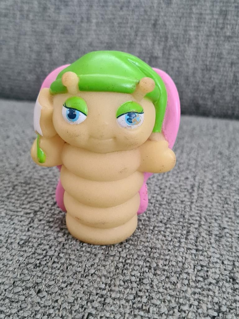 Playskool glo friends worm glow in the dark vintage vlinder, Gebruikt, Ophalen of Verzenden, Playskool, Nvt