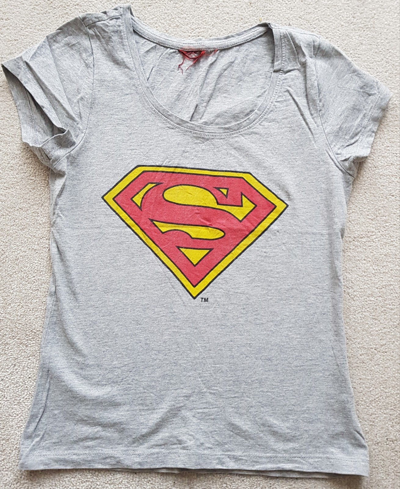 Superman t-shirt grijs maat 34 tshirt dames shirt disney, Kleding | Dames, Verzenden, Korte mouw, Maat 34 (XS) of kleiner, Grijs