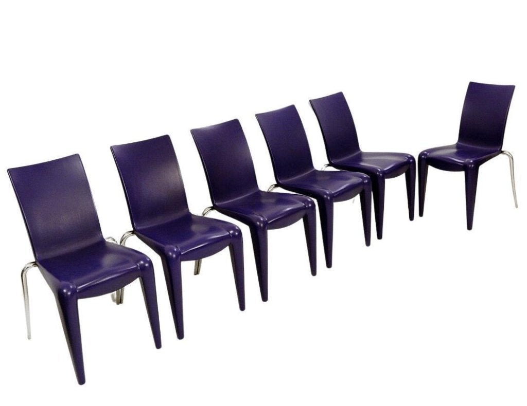 Philippe Starck Vitra Louis 20 - 10 stuks, Ophalen, Kunststof, Gebruikt, Blauw