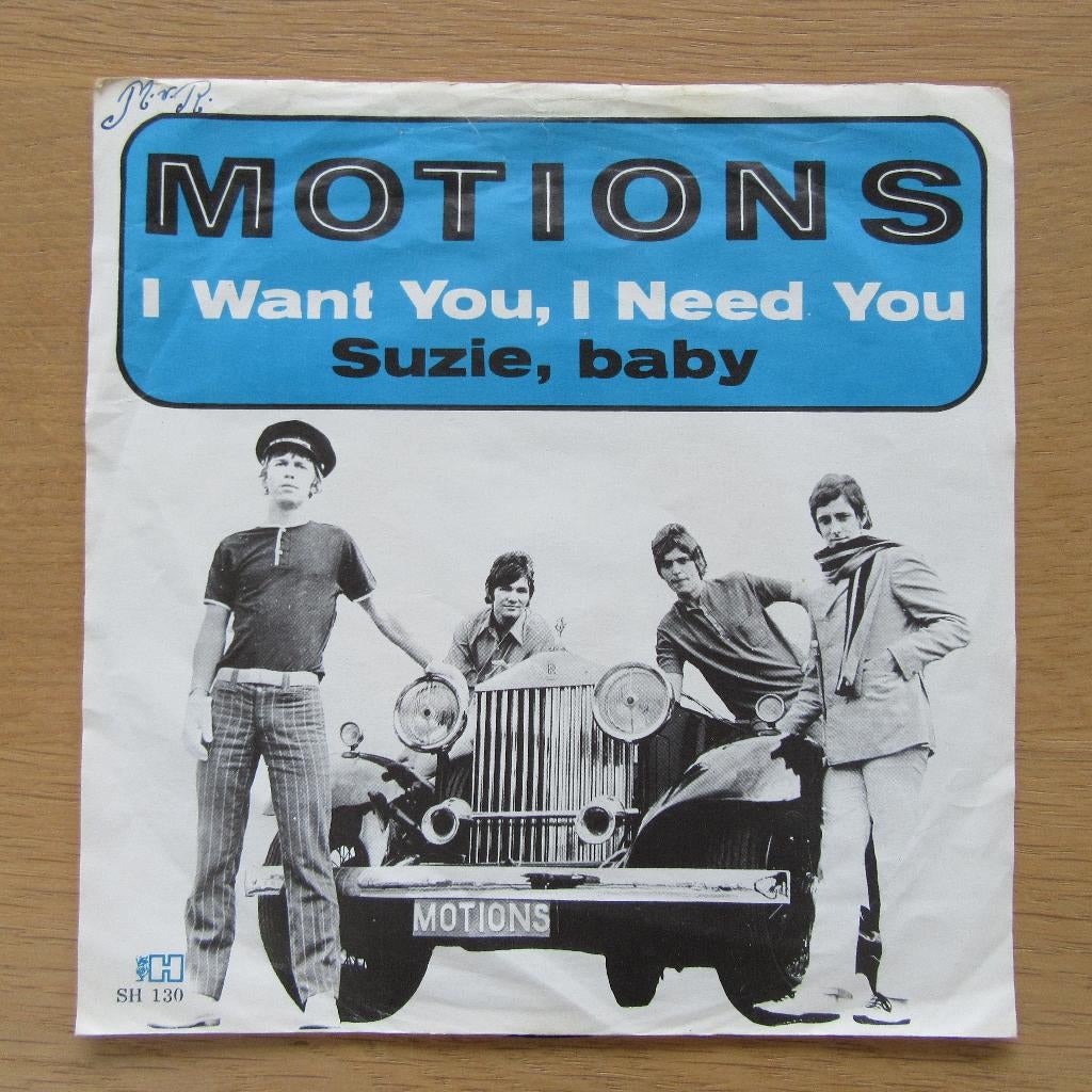 single The Motions: I Want You, I Need You  (nederbeat), Ophalen of Verzenden, Gebruikt, Pop