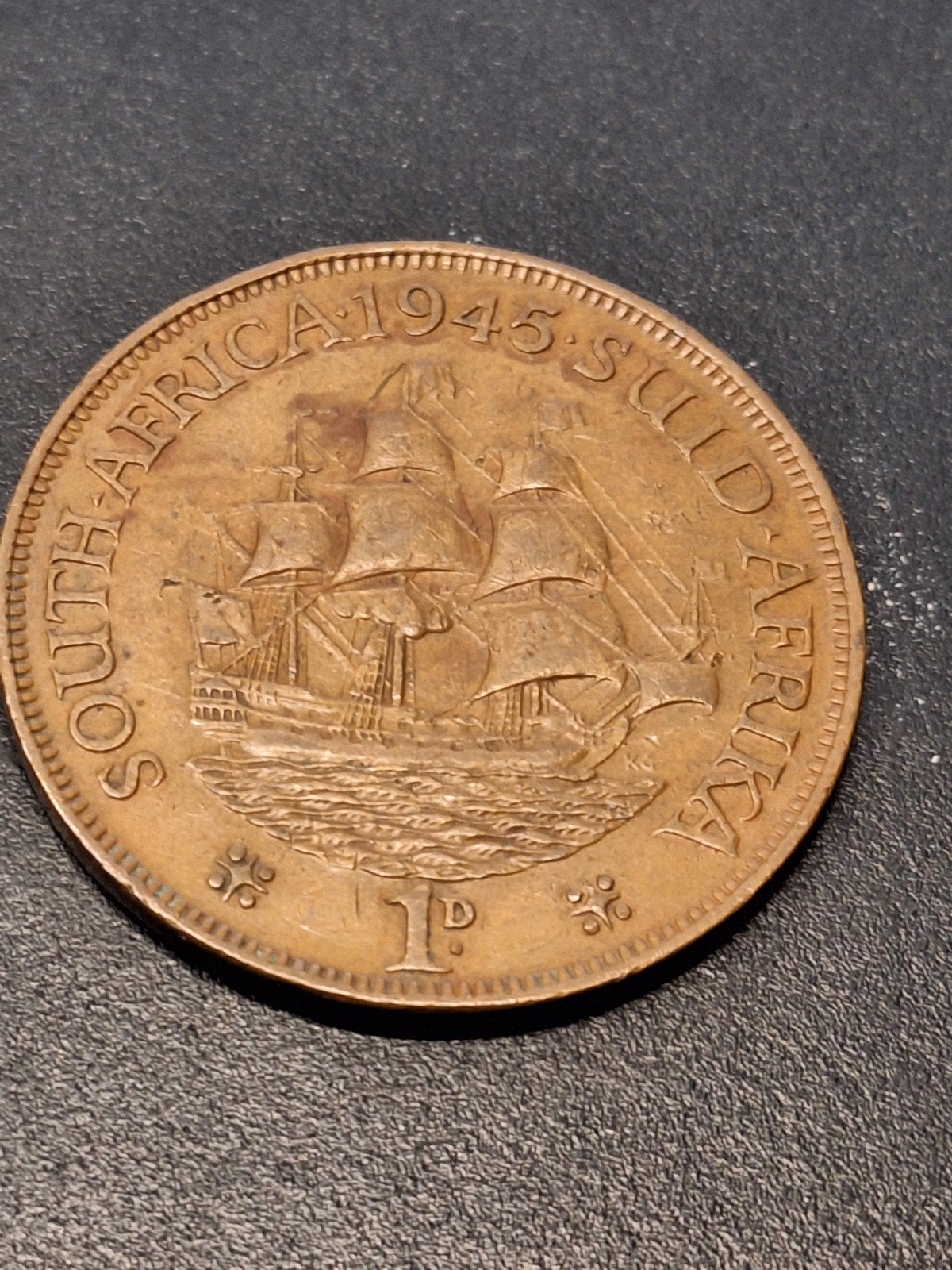 Zuid Afrika penny 1945, Ophalen of Verzenden, Zuid-Afrika