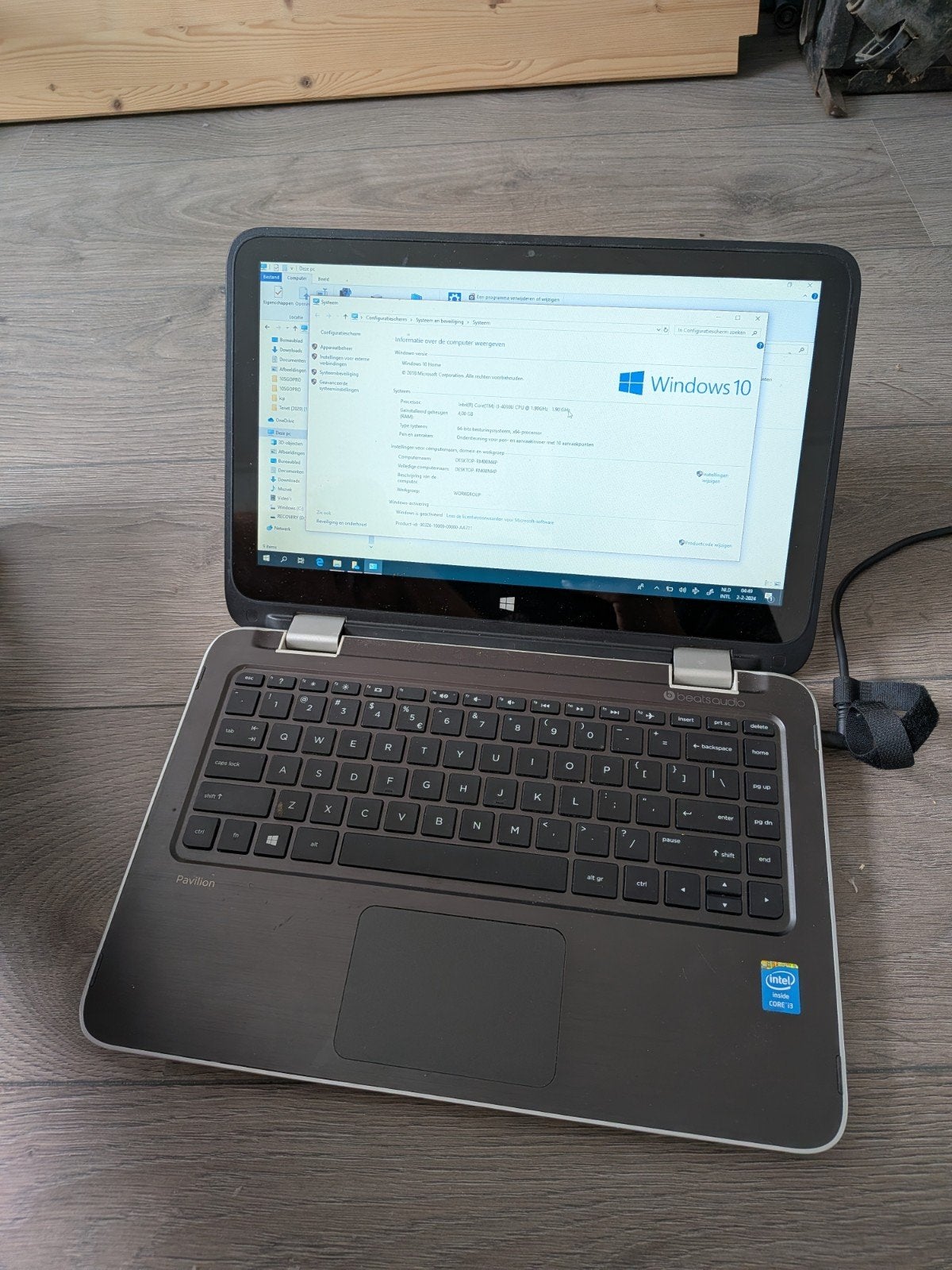 HP Pavilion x360 13-a020nd – i3 met touchscreen, 2 tot 3 Ghz, 13 inch, Ophalen of Verzenden, Zo goed als nieuw