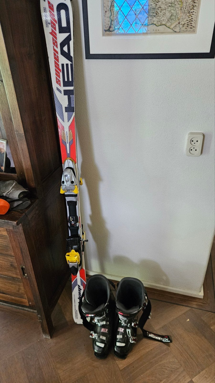 Ski's met skischoenen maat 45 altijd goed onderhouden., Ophalen, 160 tot 180 cm, Gebruikt, Carve