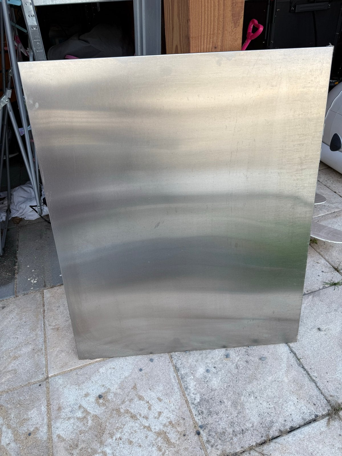 RVS spatplaat keuken 90x75 cm, Zilver, Ophalen of Verzenden, Metaal, Overige typen