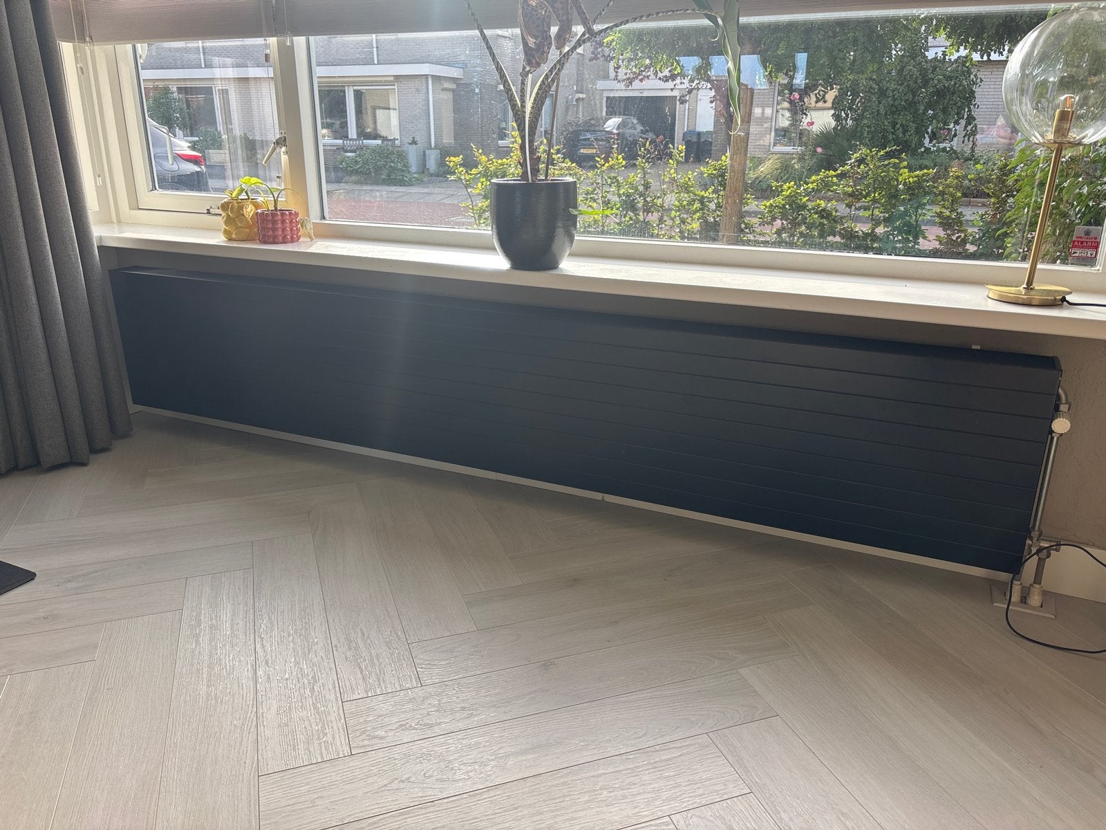 Zwarte radiatorombouw - 265x45x10,5 cm, 30 tot 80 cm, Gebruikt, Overige typen, 150 cm of meer