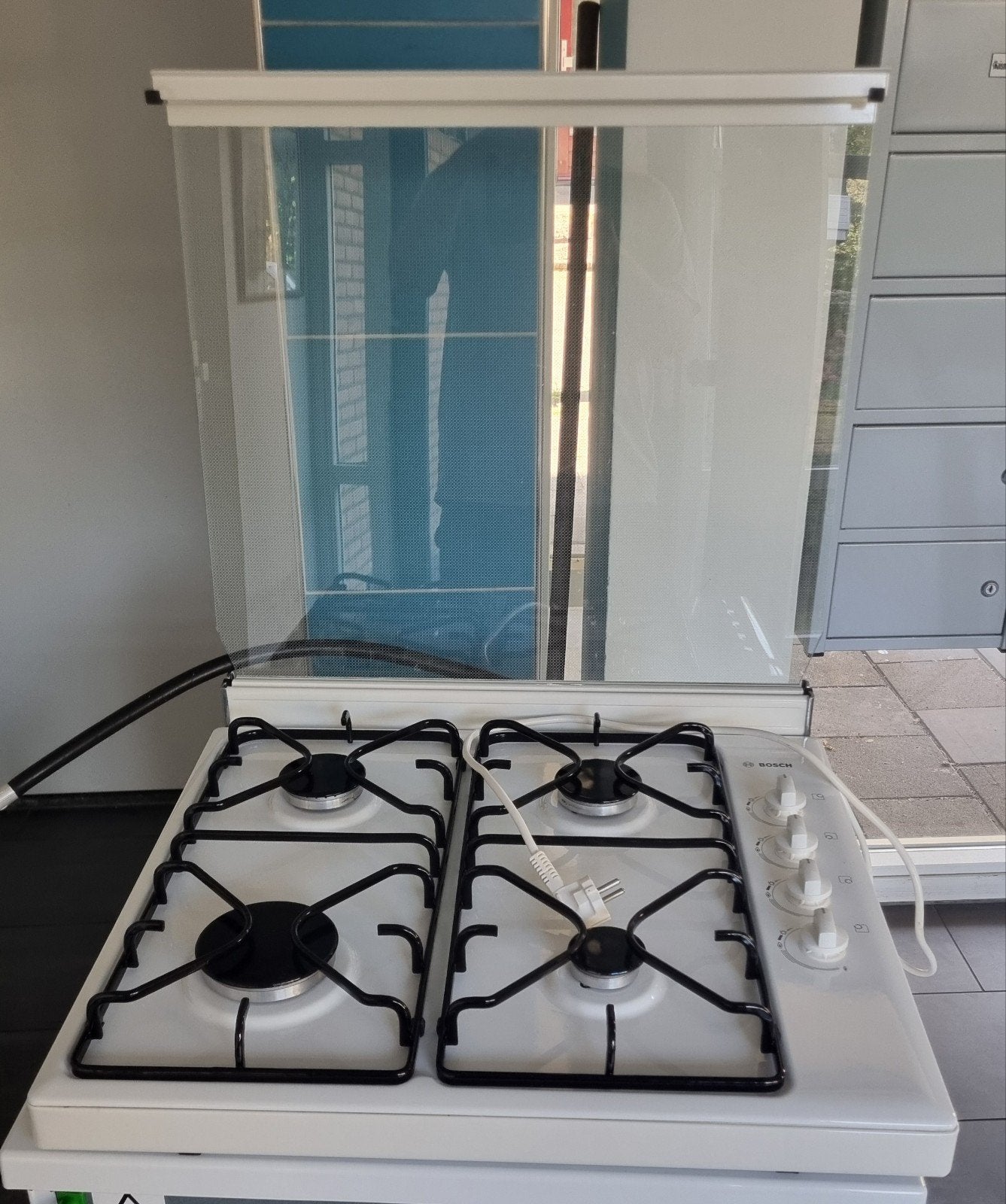 bosch gasstel, Ophalen, Minder dan 85 cm, 4 kookzones, Zo goed als nieuw
